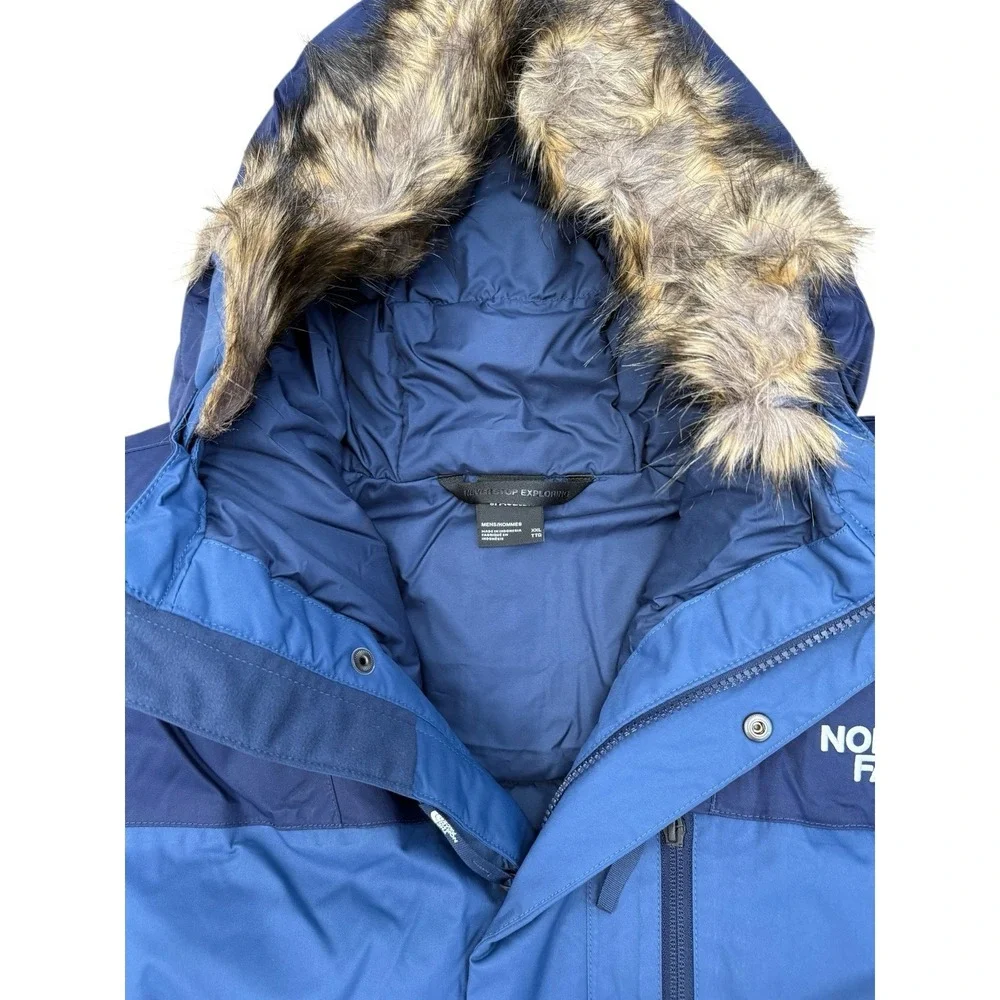 The North Face Men's Bedford Full Zip‎ Shady Blue Down Parka, Size 2XL